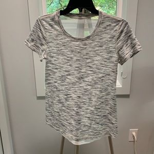 Lululemon workout top with sheer back